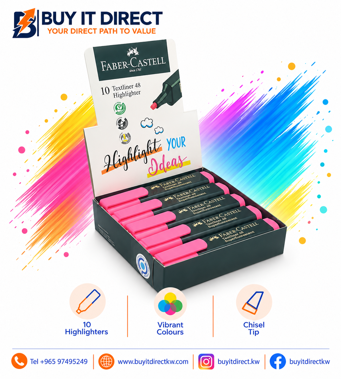 Faber-Castell Textliner 48 Pink Highlighter
