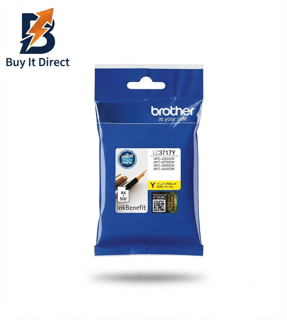 Brother Genuine LC3717Y Yellow Ink Cartridge