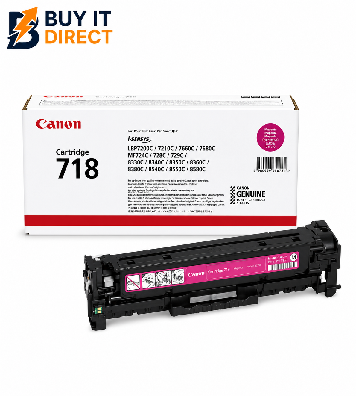Canon 718 Magenta Toner Cartridge