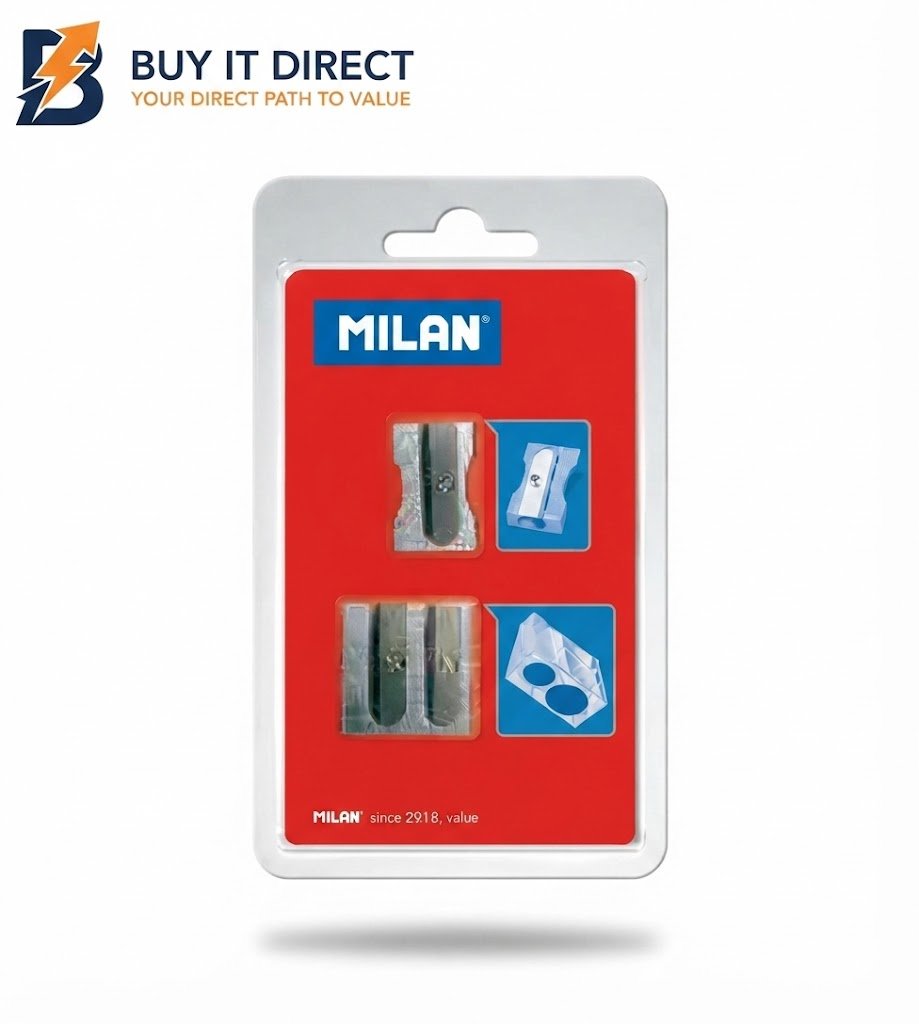 MILAN Blister 2 Metal Sharpeners