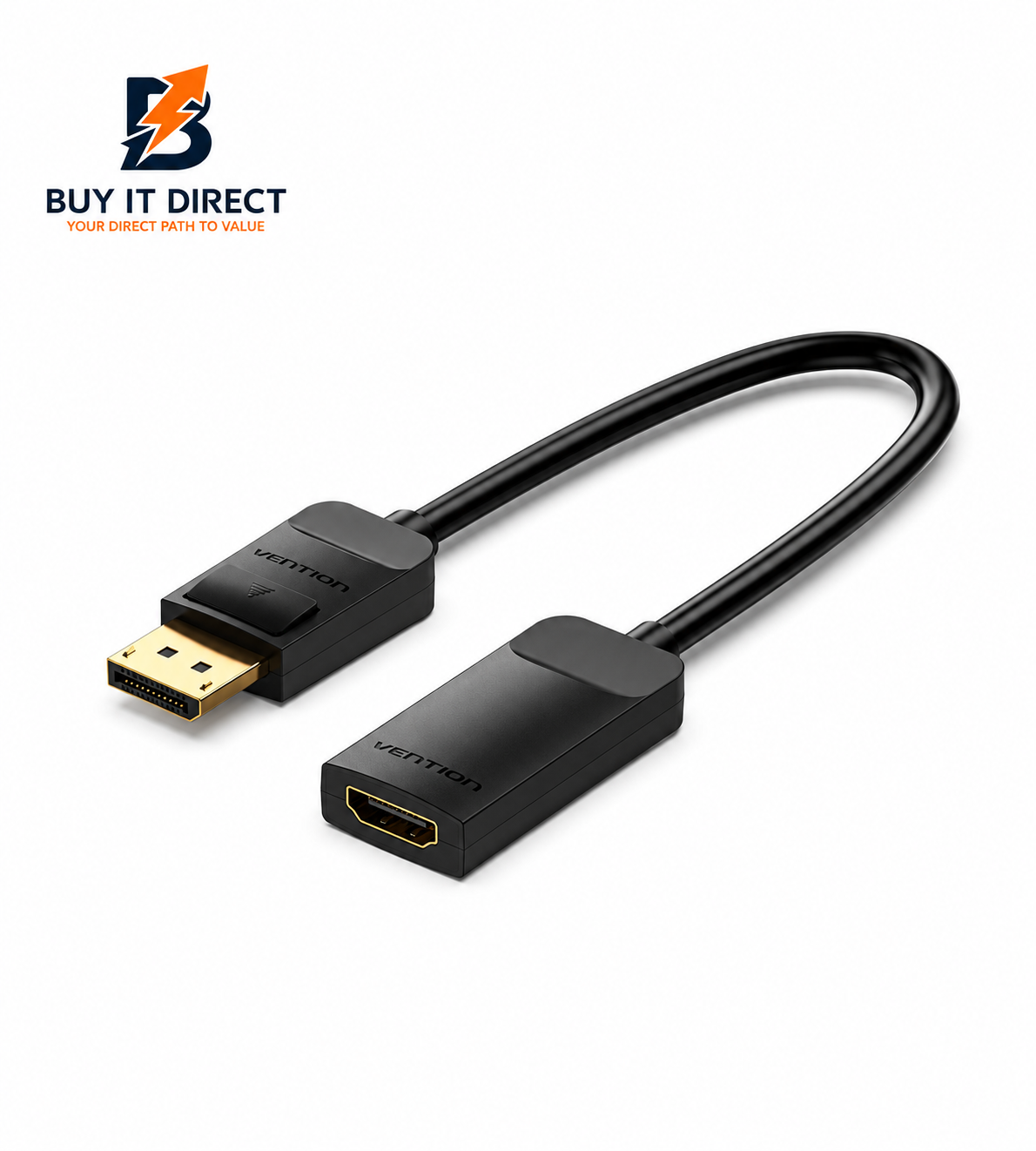 DP to HDMI 4K 60Hz Converter 0.15M Black