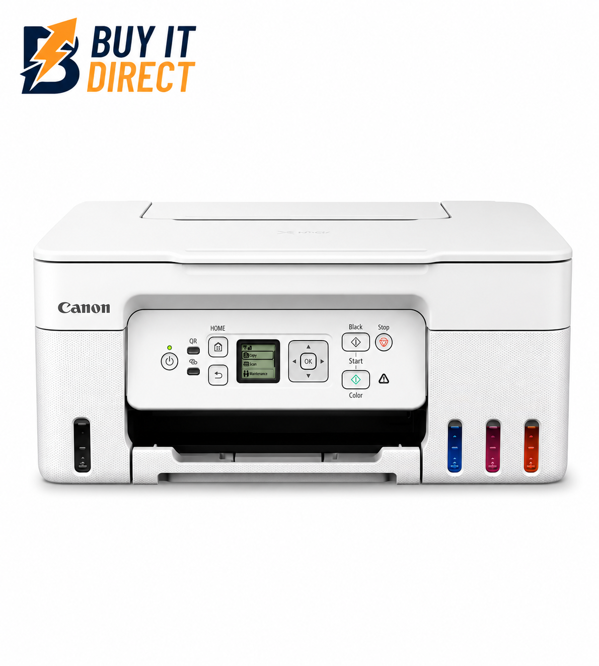 Canon PIXMA G3470 Wireless All-in-One MegaTank Printer - 11ppm / 4800dpi / A4 / Color - White