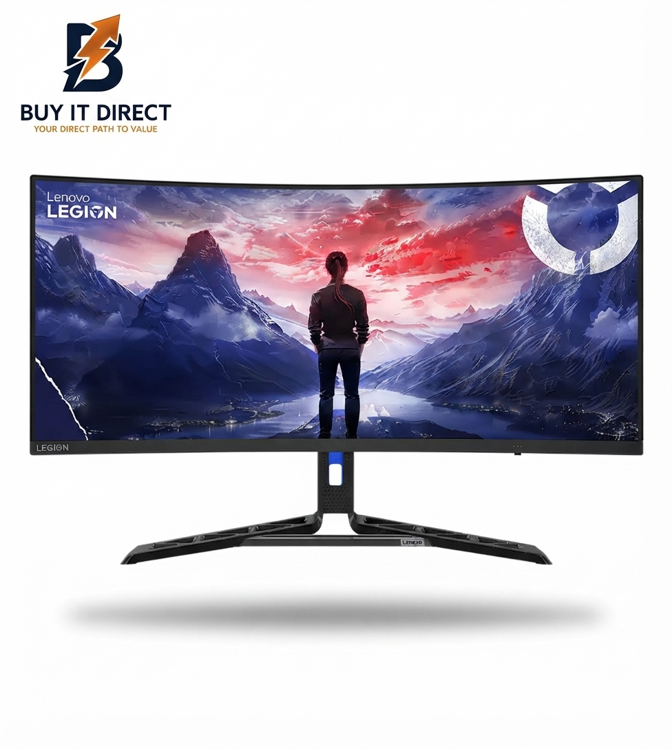 Lenovo Legion R34w-30 34" WQHD Curved Gaming Monitor DP HDMI Black Multimedia