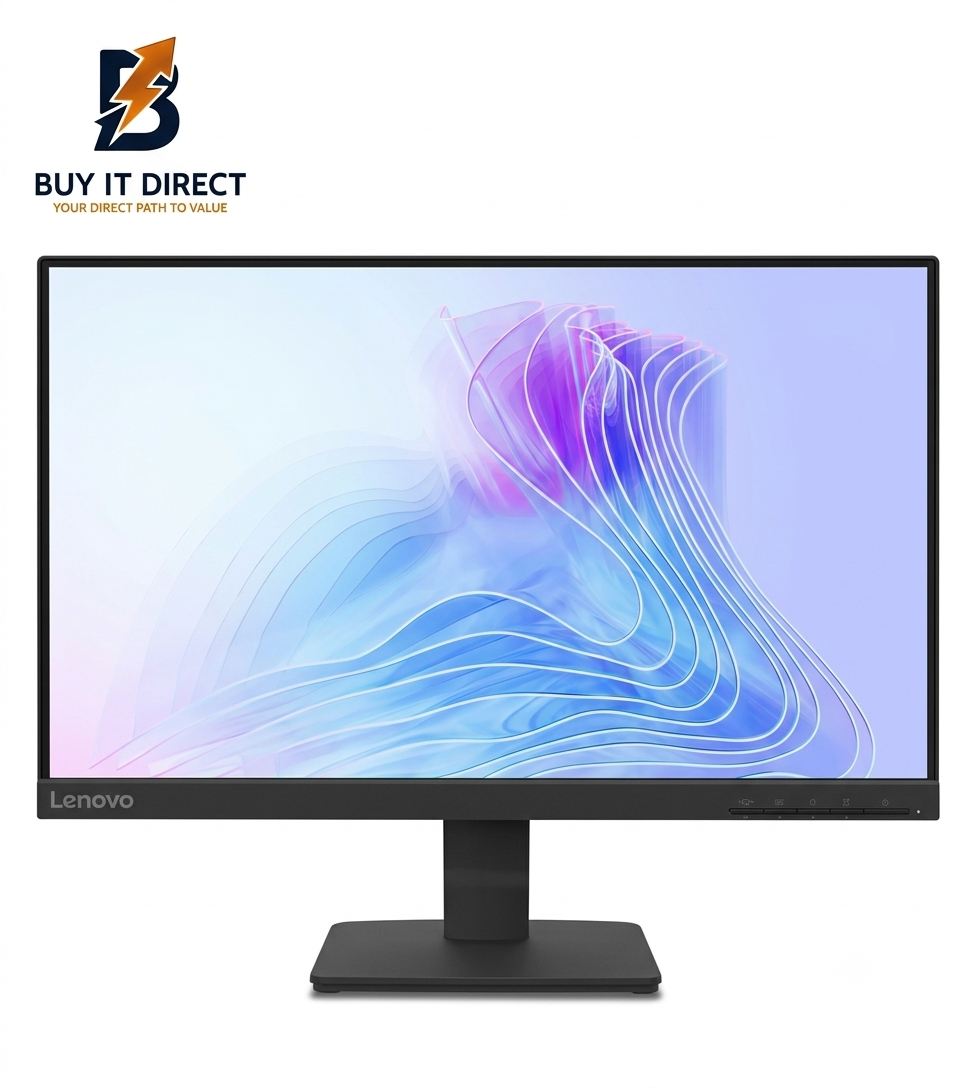 Lenovo L22-4e 21.5" FHD IPS Monitor | VGA, HDMI, Black