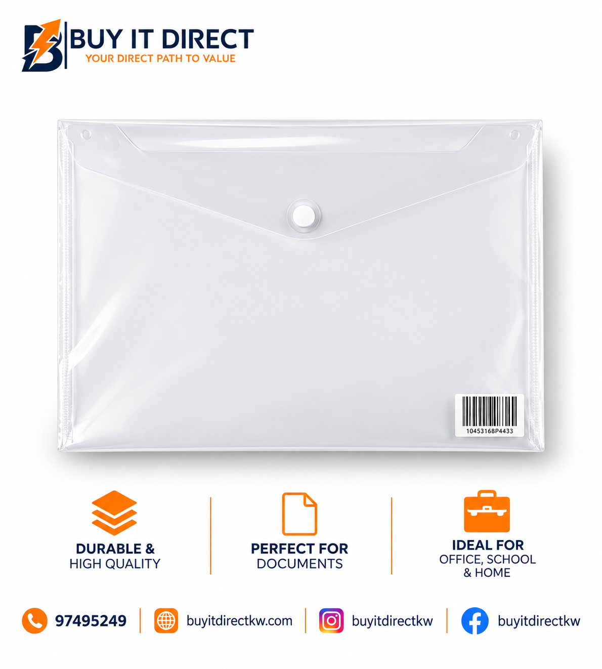 Clear Pocket File