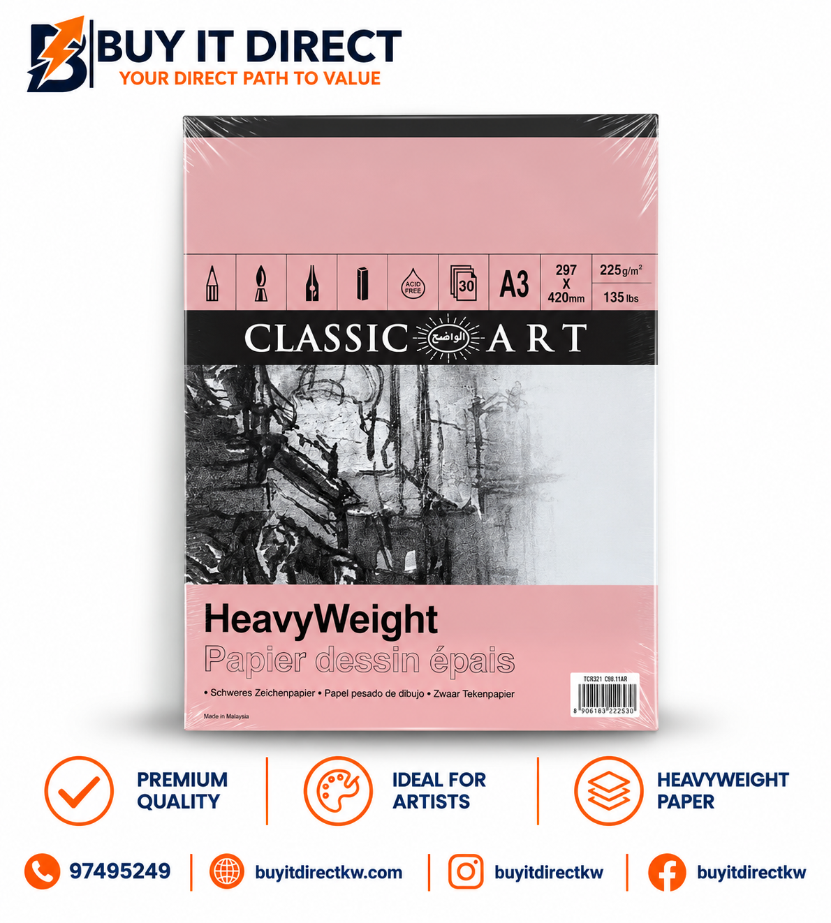 A3 Heavy Weight Art Paper