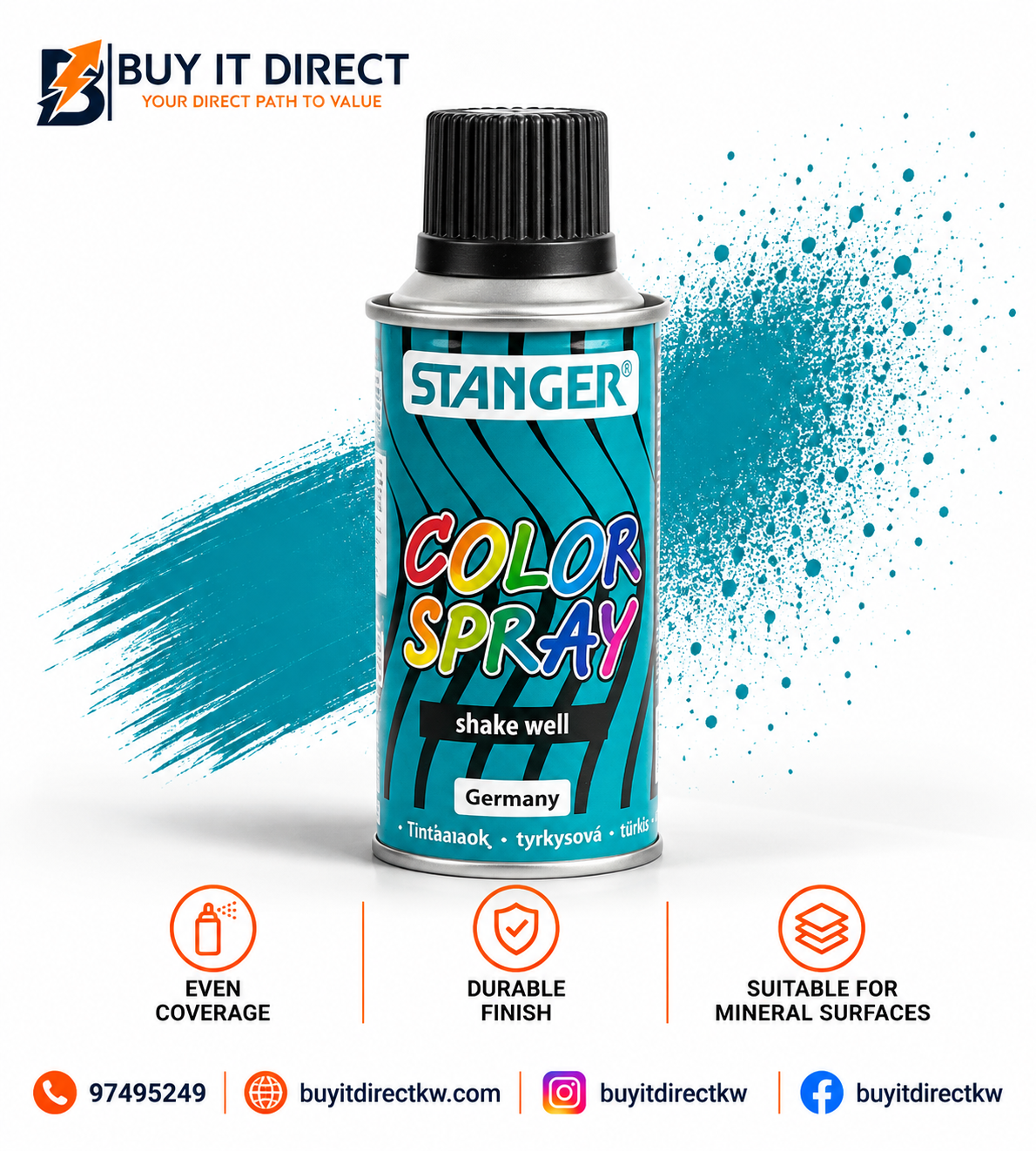 COLOR SPRAY Turquoise Blue