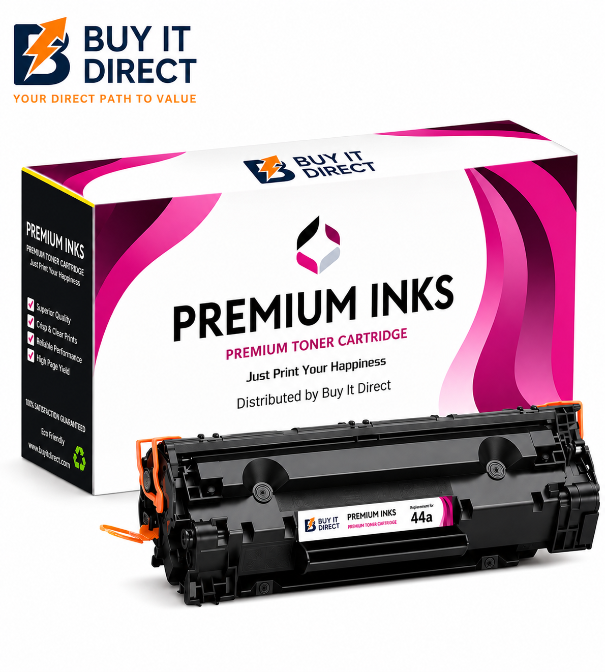 Premium 44A Compatible Toner Cartridge for HP LaserJet Printers