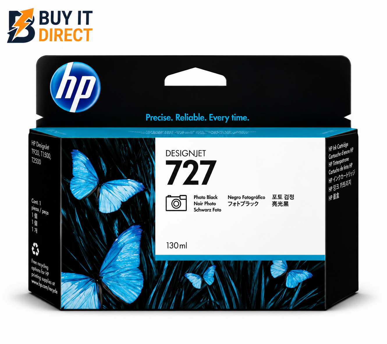 HP 727 Photo Black DesignJet Ink Cartridge