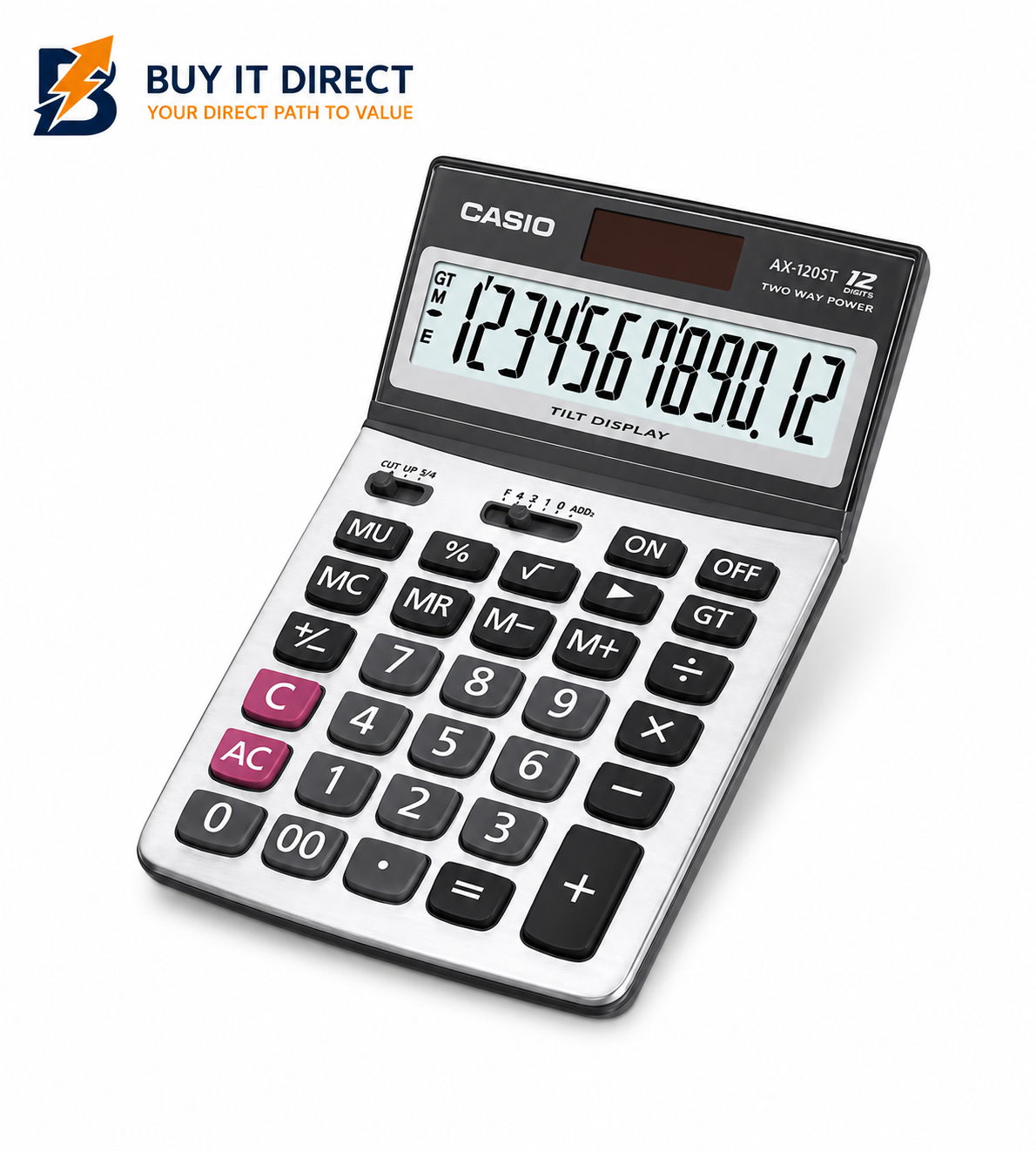 Casio AX120STWDP 12 Digit Desktop Calculator