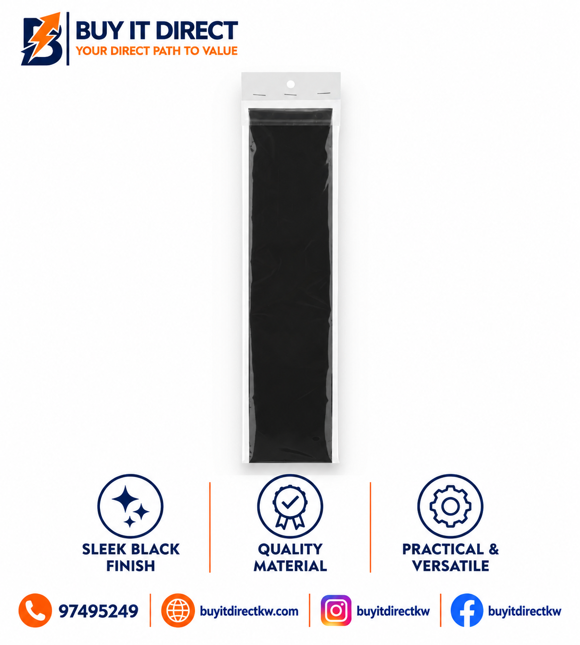 Foam Stickers – Black Sheet