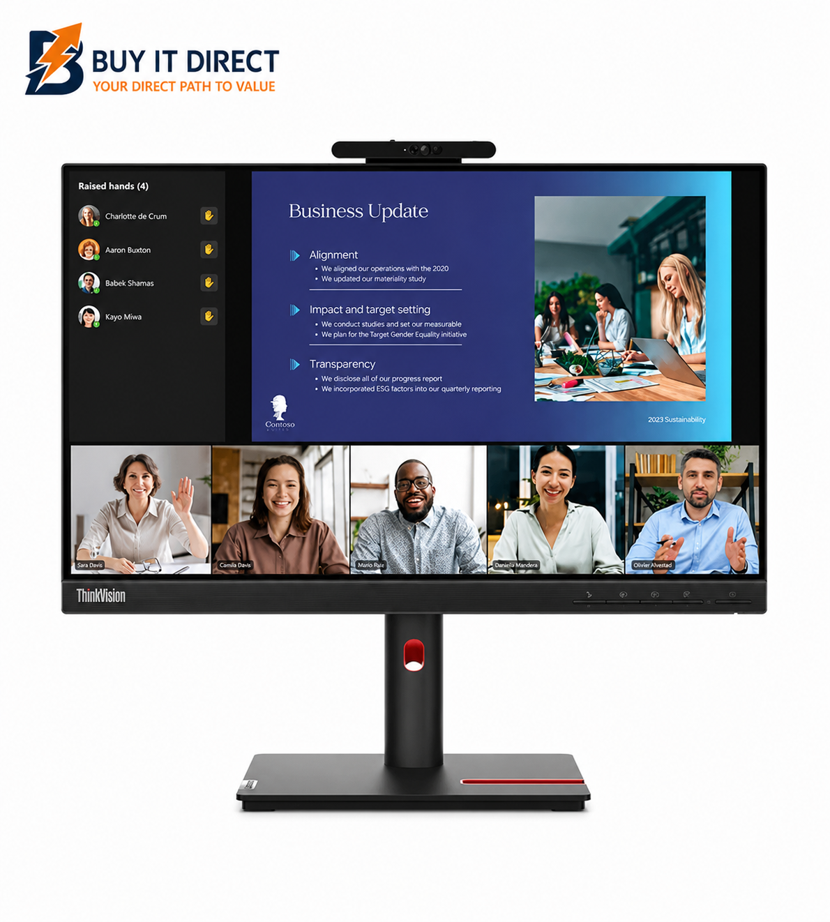 Lenovo ThinkVision T24v-30 23.8" FHD IPS Monitor