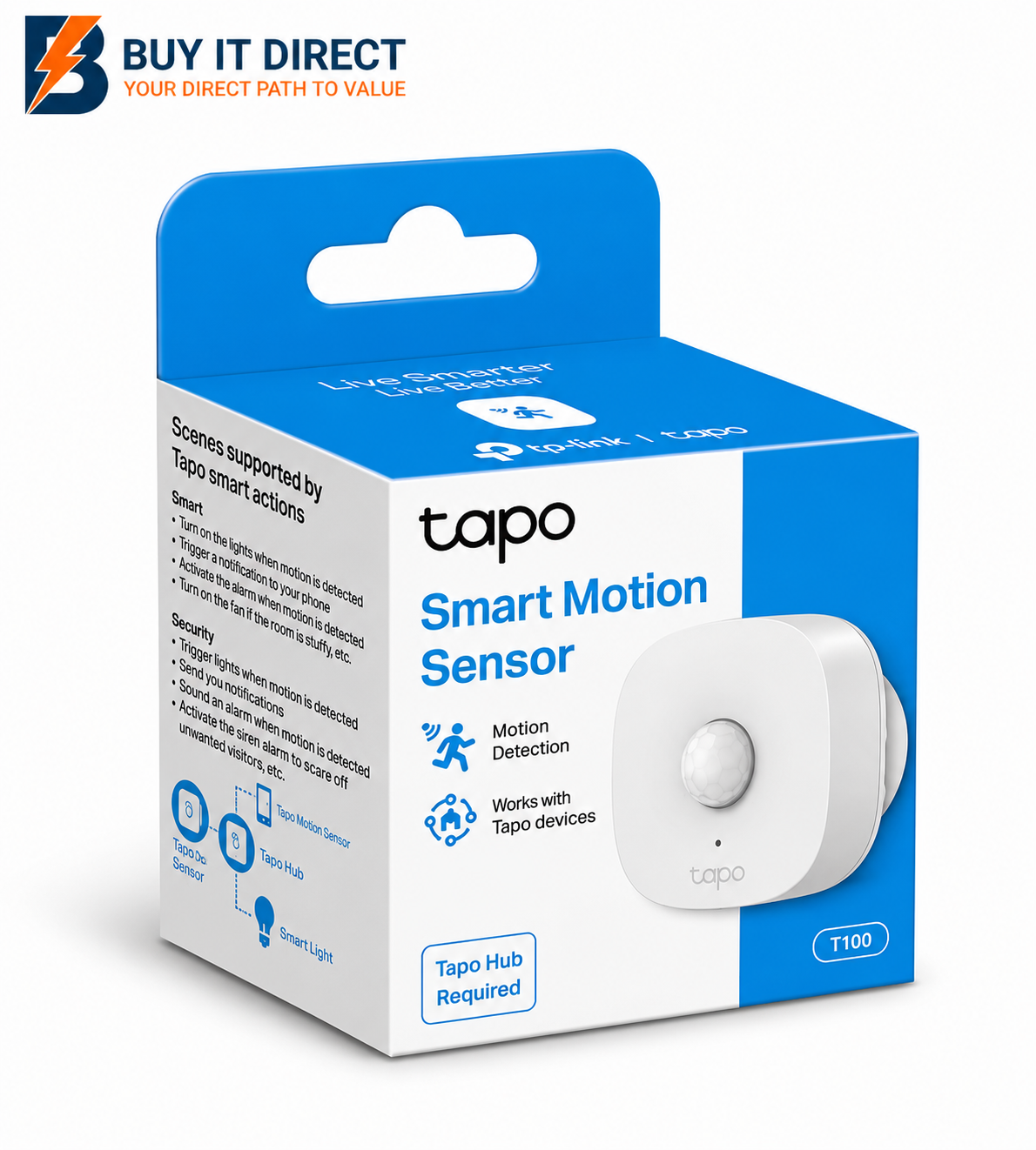TP-Link (Tapo T100) Tapo Smart Motion Sensor - White