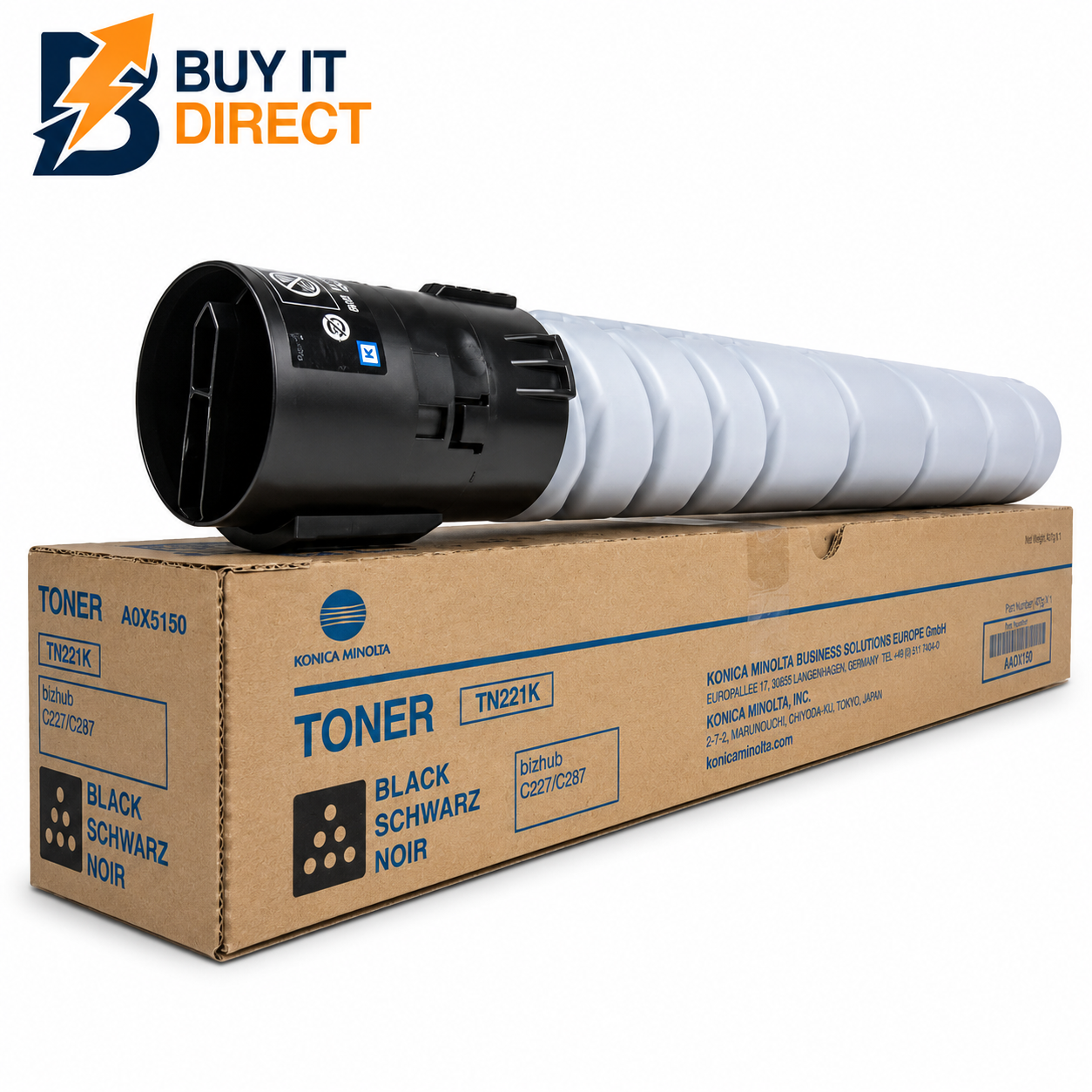 Konica Minolta Tn221 أسود تونر