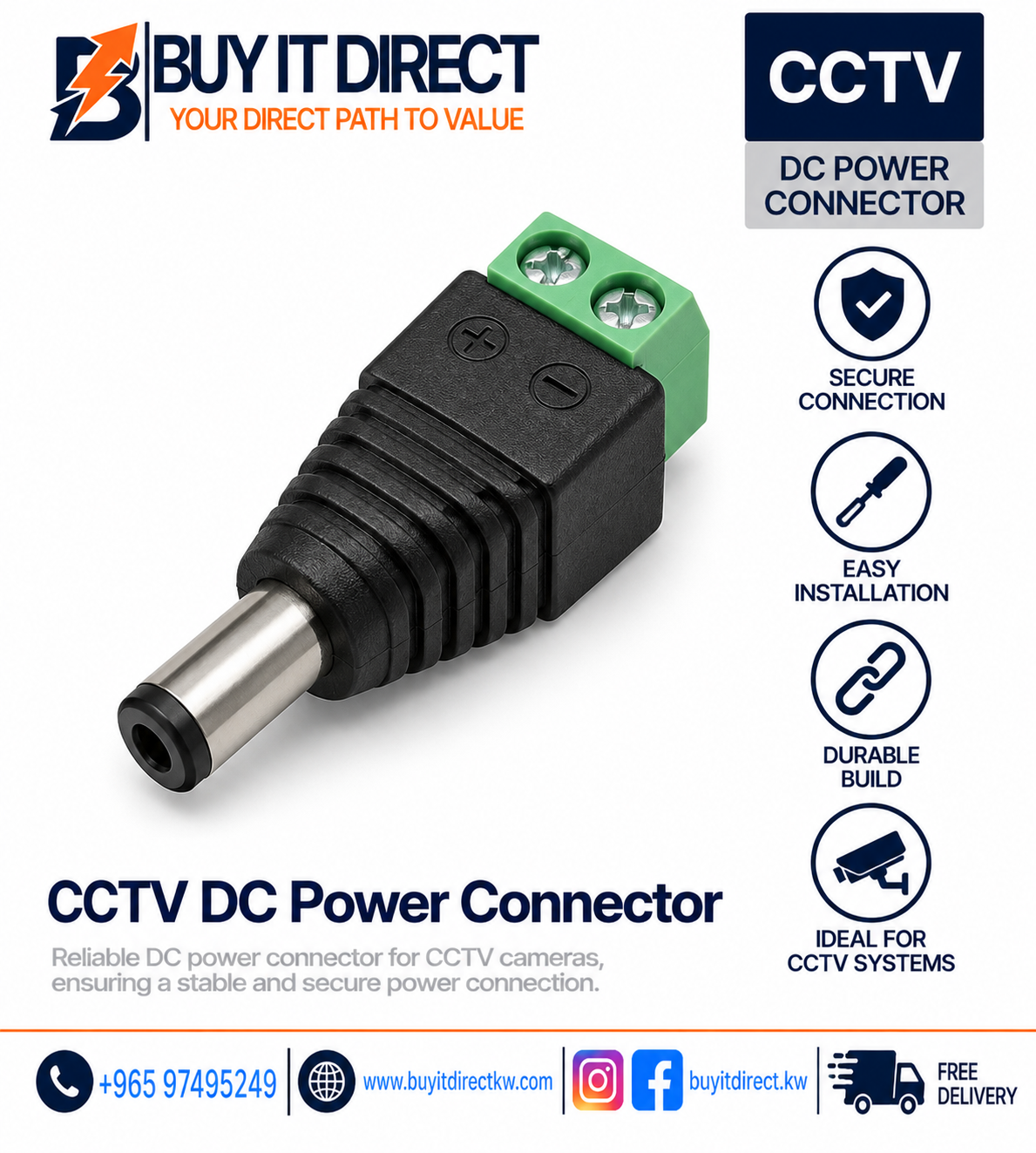 CCTV DC Power Connector