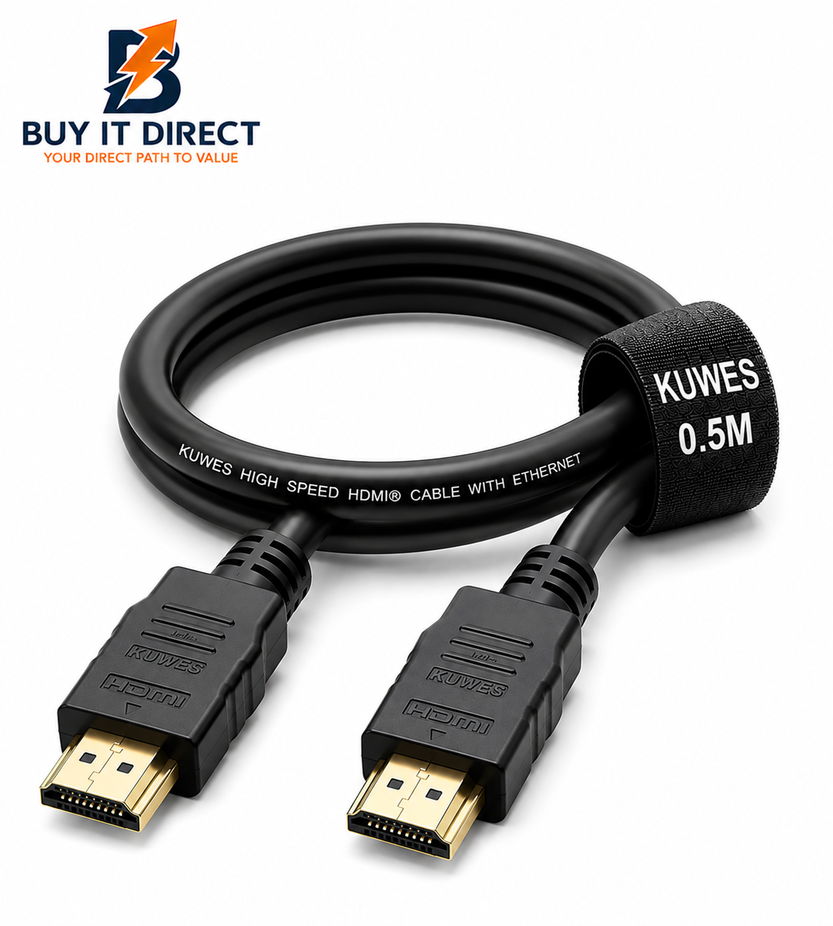 KUWES HDMI Male to Male V2.0 4K Cable 0.5 Meter