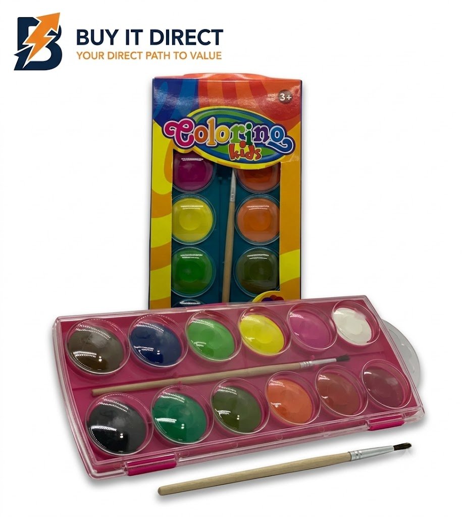 12PCS WATER COLOR CAKE BIG SIZE 3012