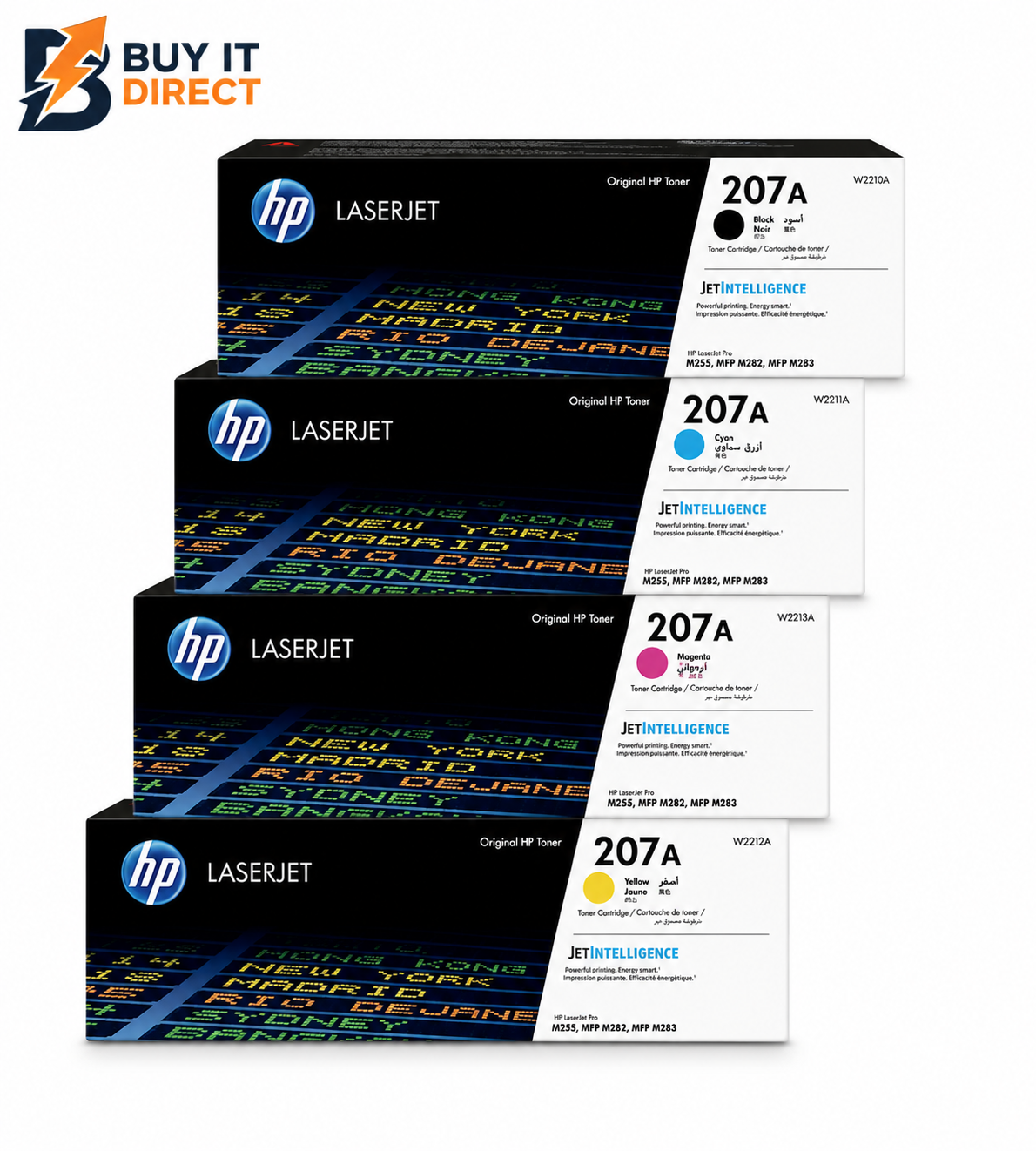 HP 207A LaserJet Toner Cartridge Full Set