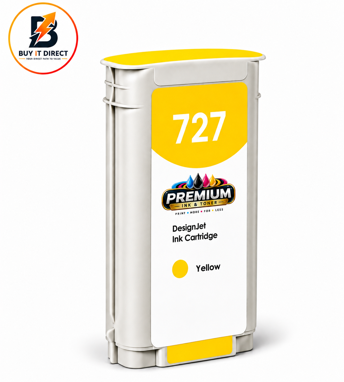 Premium Ink for HP 727 Yellow
