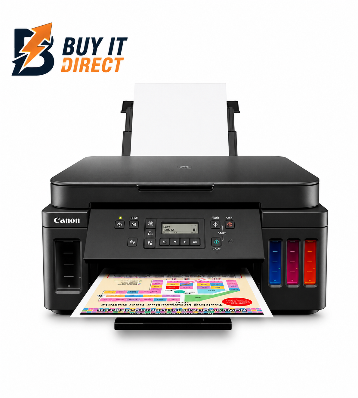  Canon PIXMA G6040 3-in-1 Refillable MegaTank Printer - SO