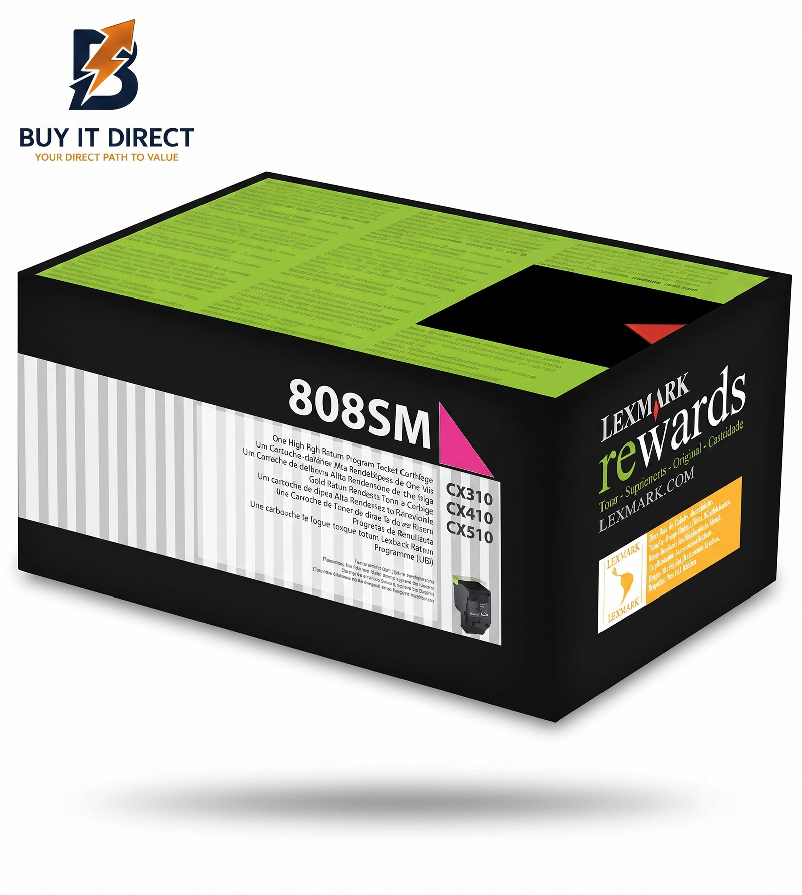 Lexmark 808Sm Magenta Toner Cartridge