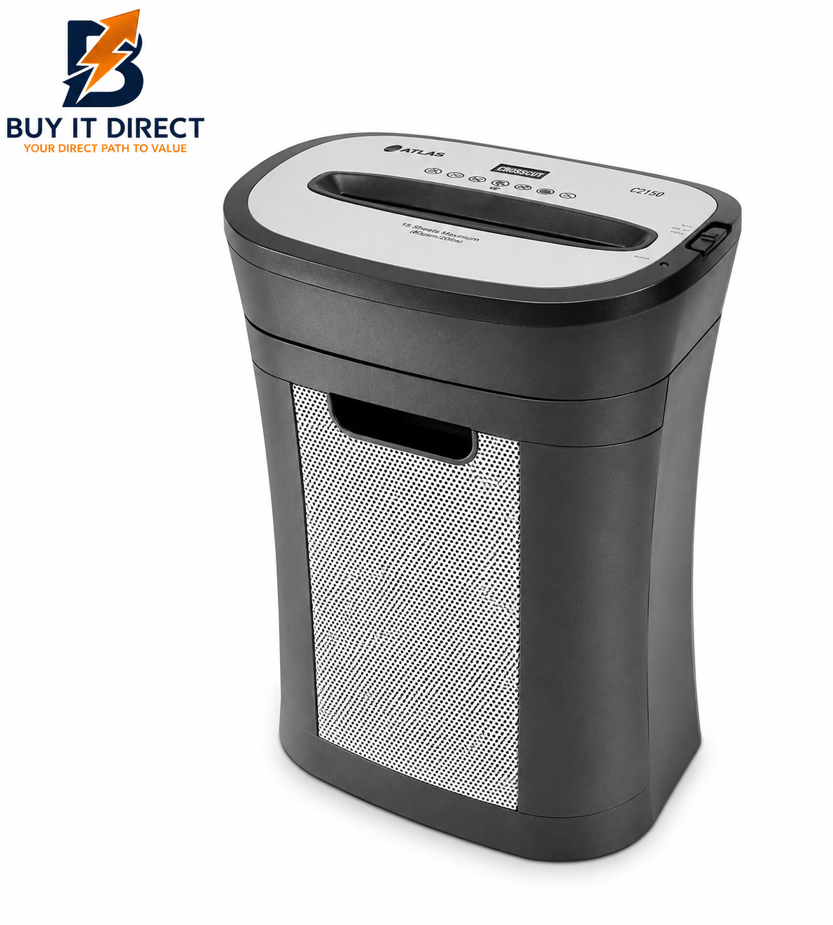 Atlas Shredder Cross Cut 12 Sheets Credit Card CC1240