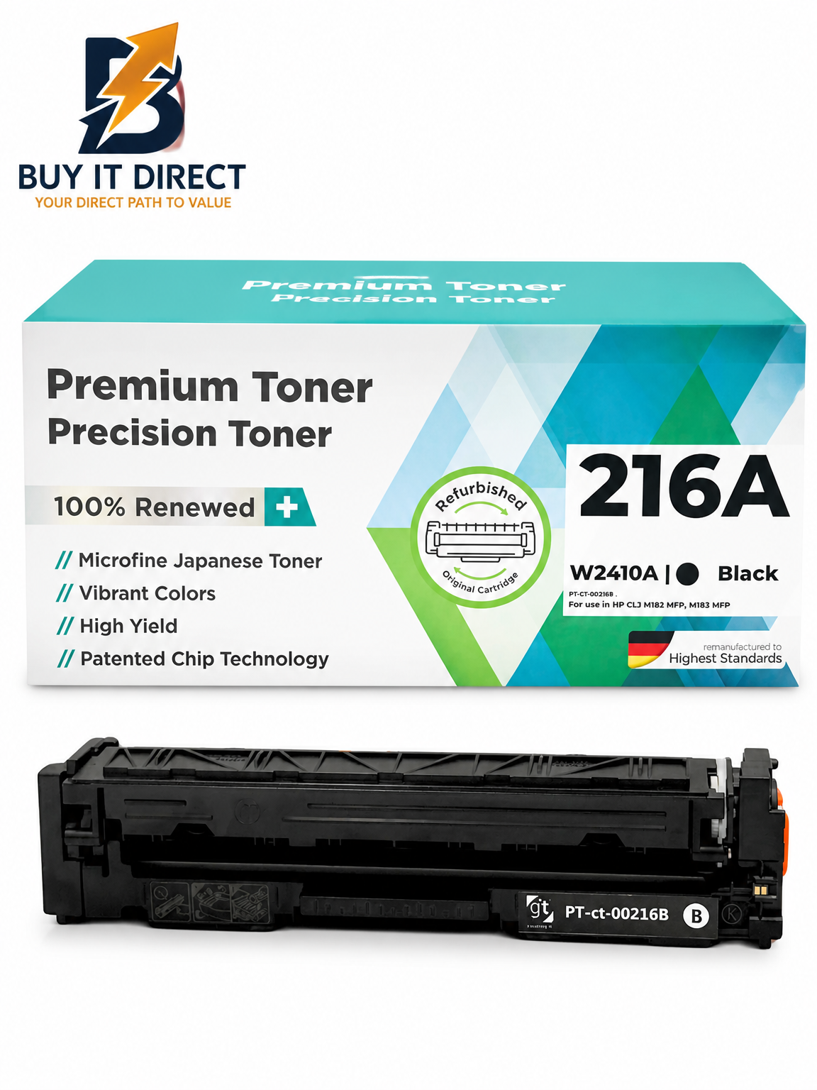 Premium 216A Black Compatible Toner Cartridge for HP Color LaserJet Printers