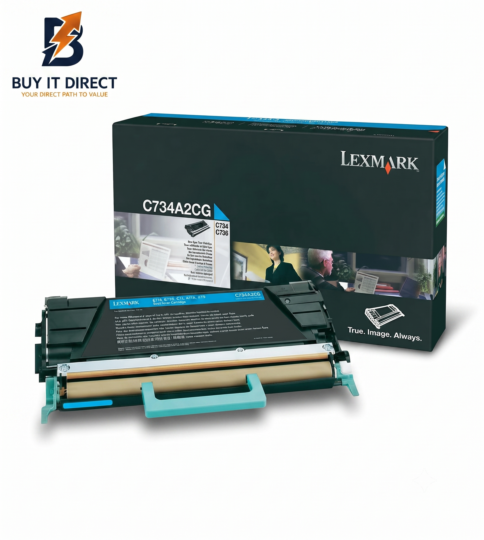 Lexmark C734 Cyan Toner Cartridge