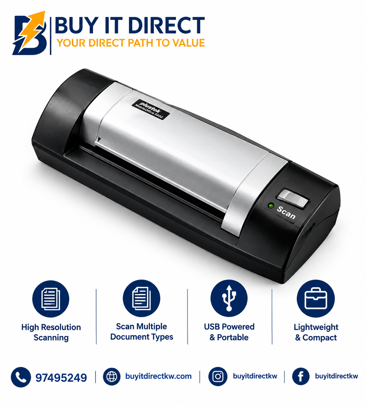Plustek MobileOffice D620 Scanner