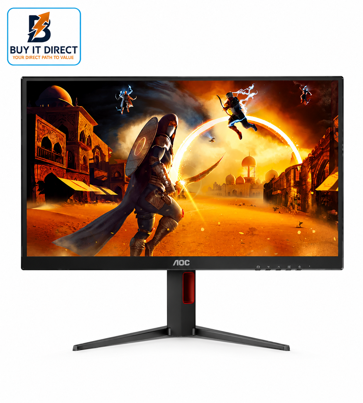 AOC 24G4H 24 Inch FHD 200Hz 0.3ms HDMI 2.0 IPS Gaming Monitor Black