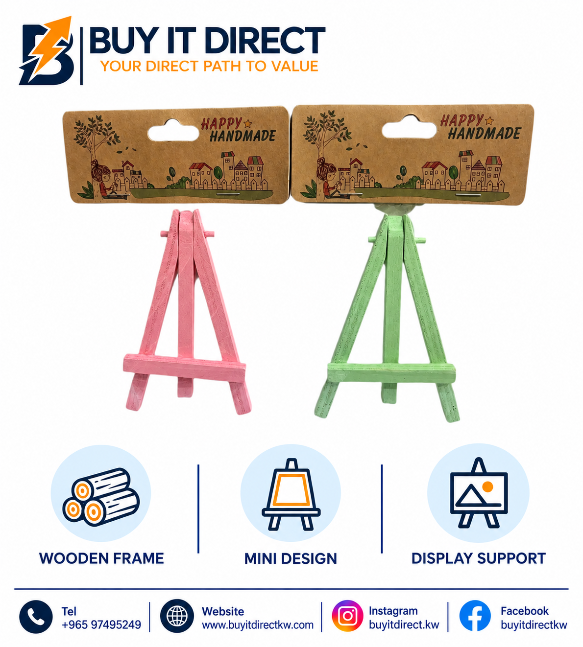 Mini Wooden Easel Stand