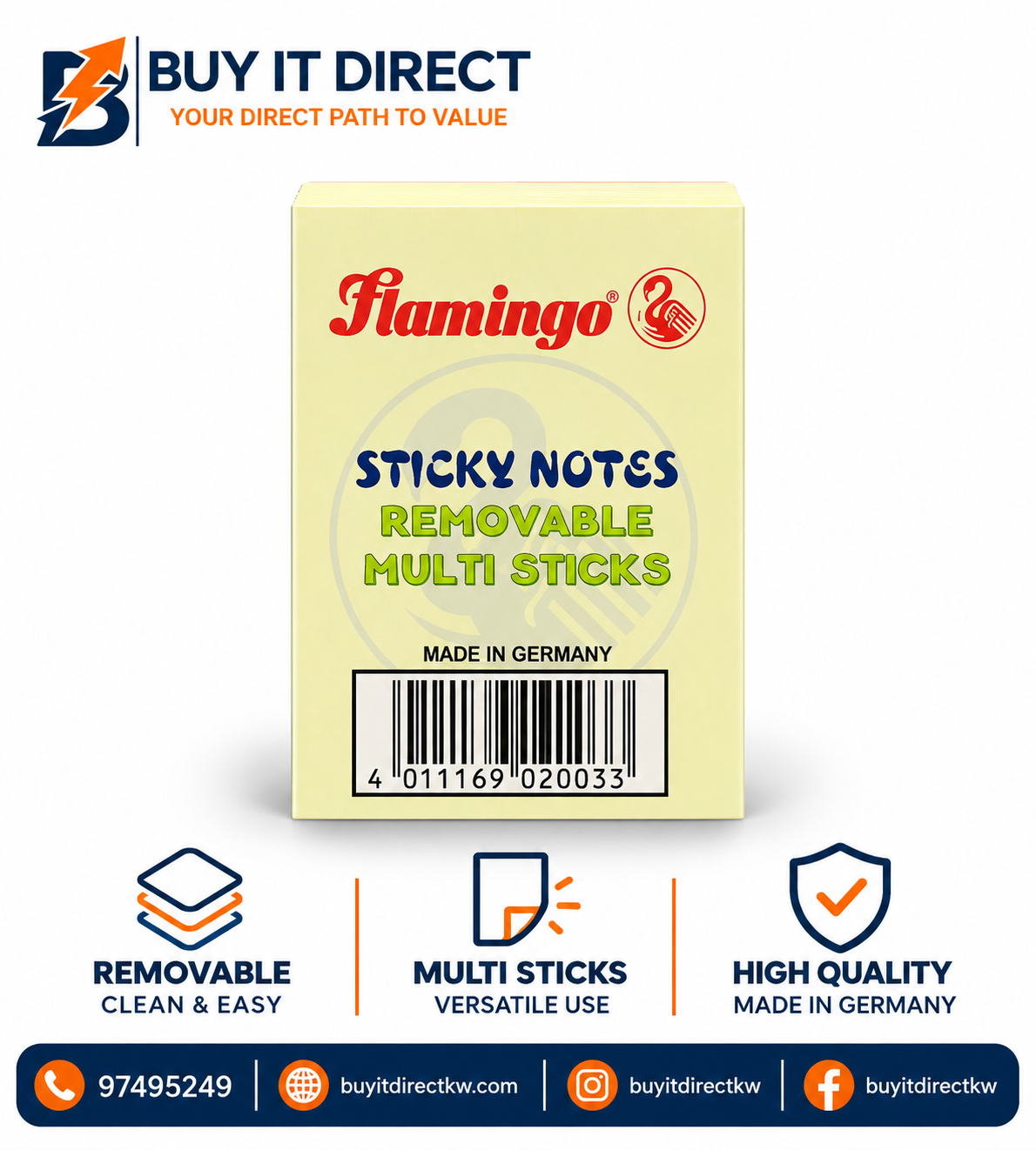 Flamingo Sticky Notes 100