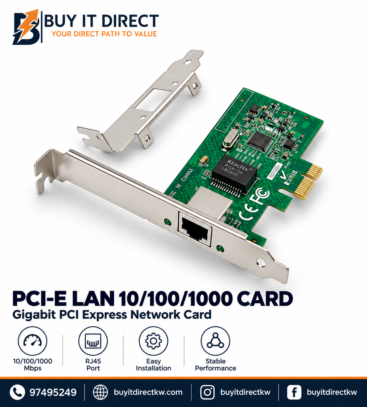 PCI-E LAN 10/100/1000 Card