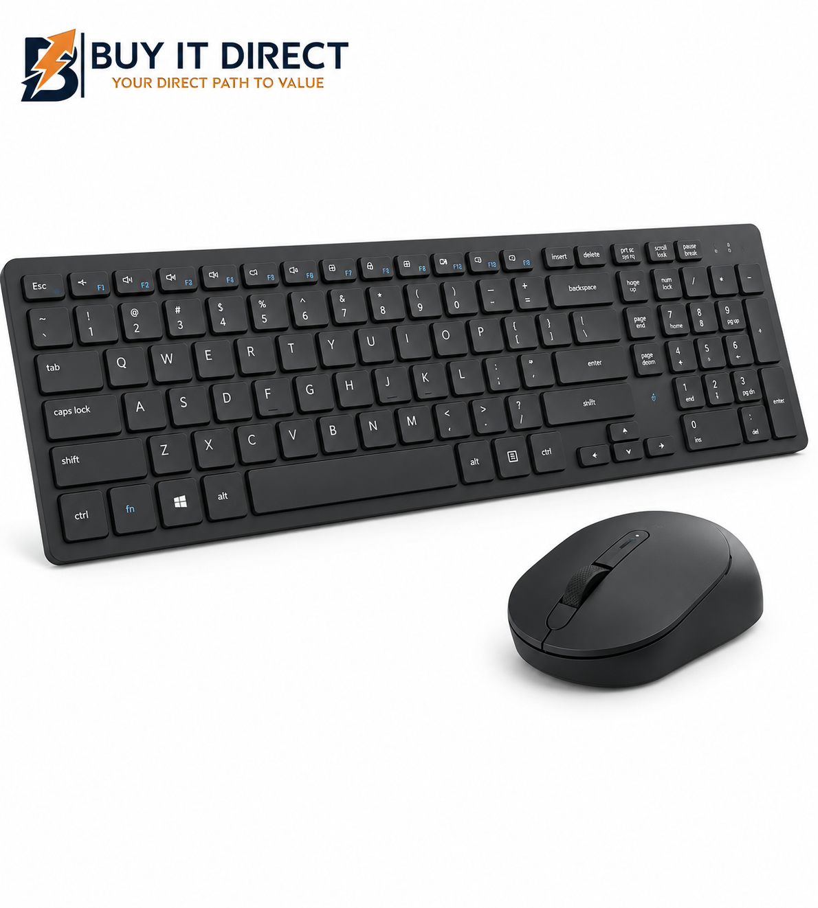 Dell Pro KM555 Compact Silent Wireless Bluetooth Combo Keyboard and Mouse – Arabic/English