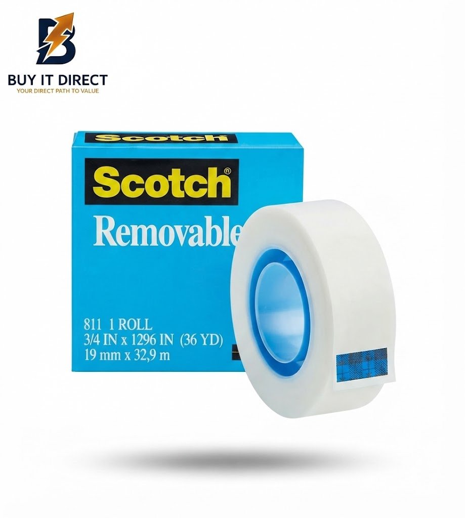 3M Scotch Magic 811 Removable Tape 34 x 1296 Clear