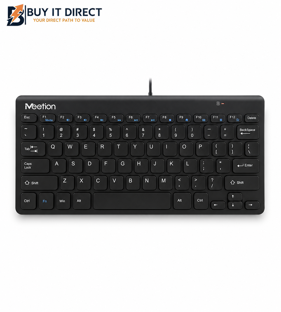 MeeTion K400 Mini Keyboard (Black) – Arabic/English
