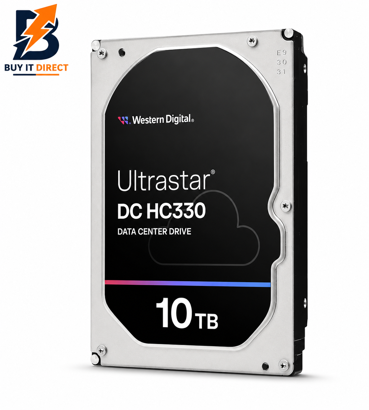 قرص صلب WD Ultrastar DC HC330 SATA مقاس 3.5 بوصة، سعة 10 تيرابايت، رقم الموديل 0B42266، بسرعة 7200 دورة في الدقيقة