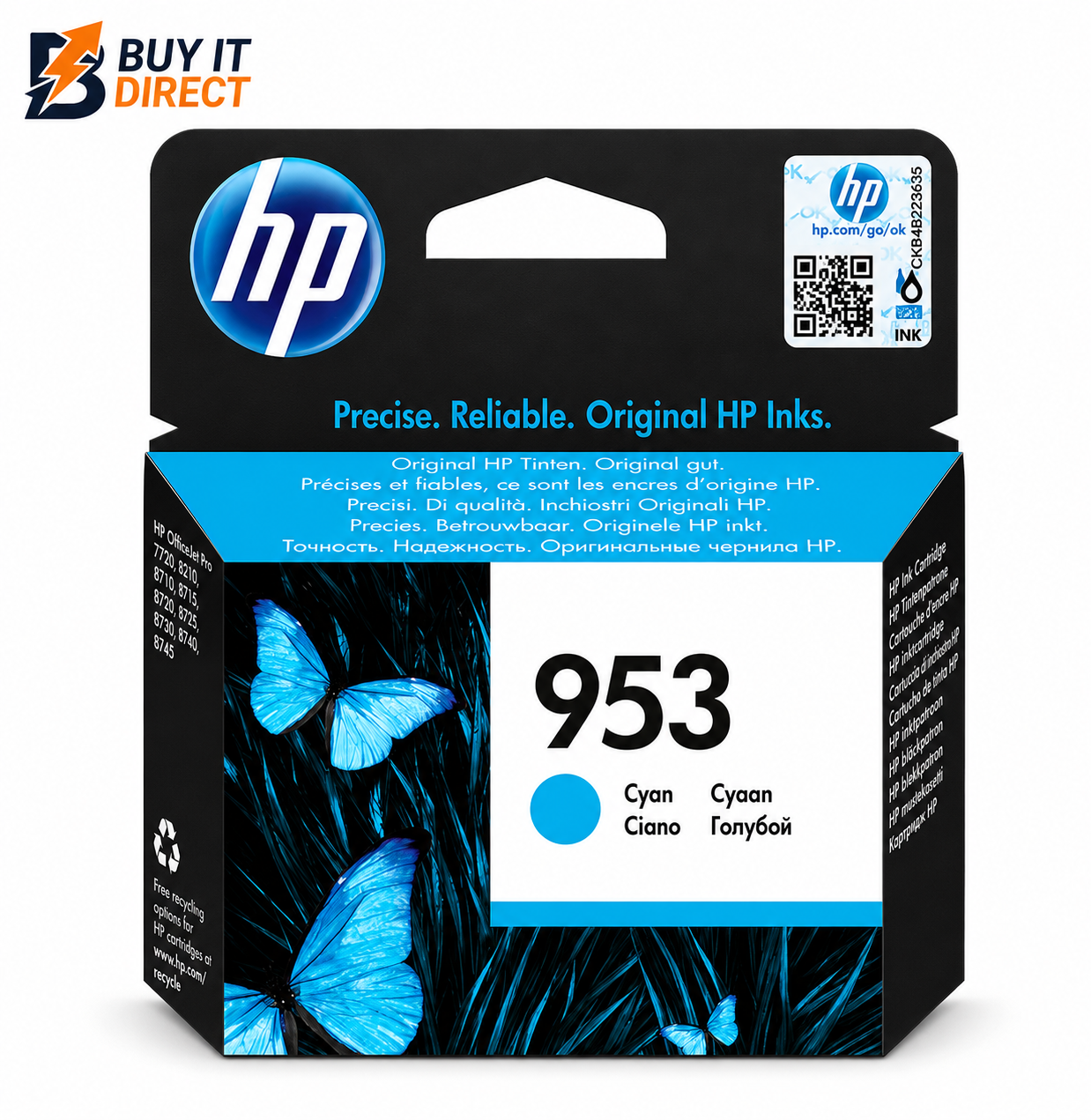 HP 953 Cyan Ink Cartridge