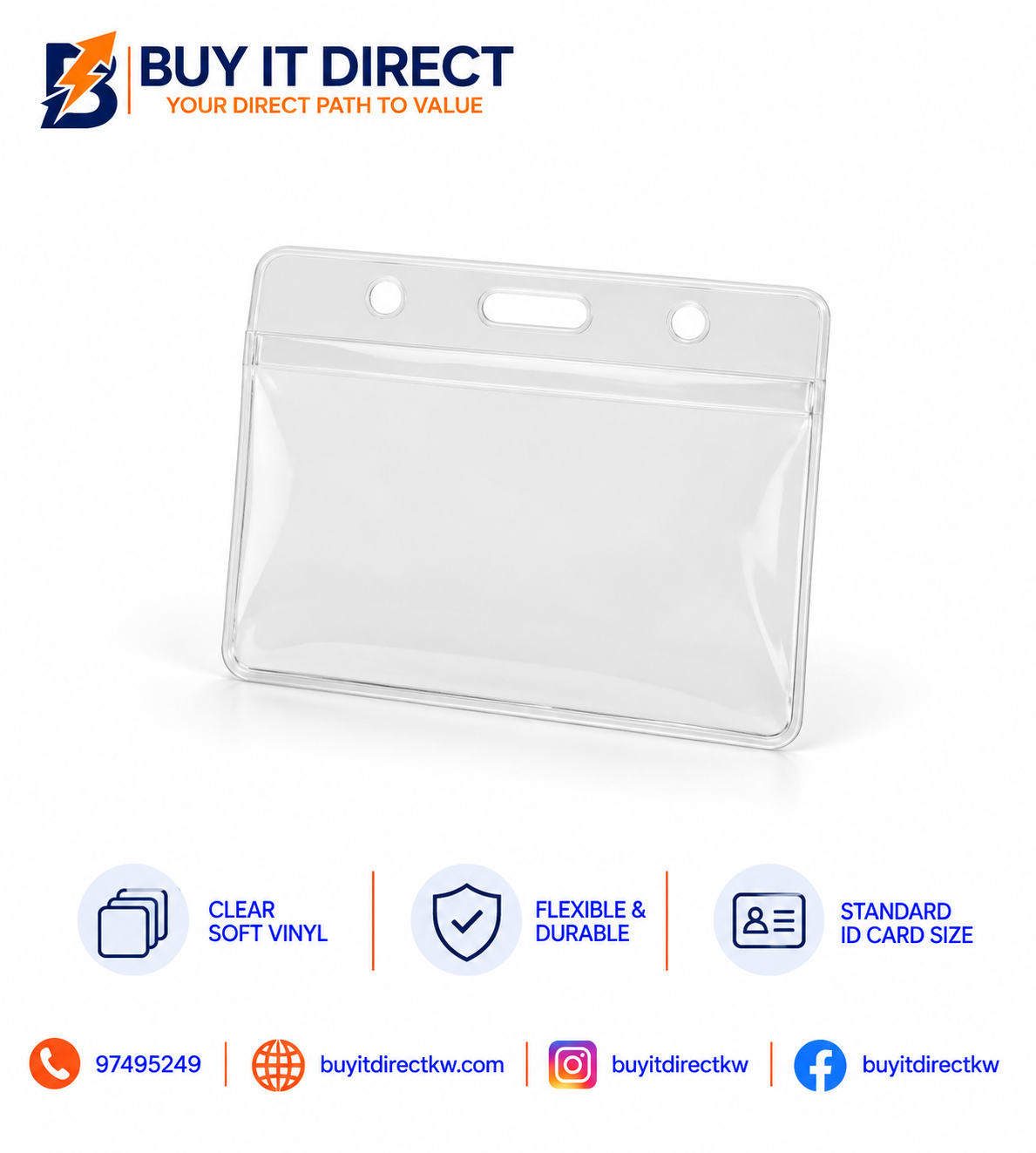 Plastic Card Cover – Clear Soft Vinyl