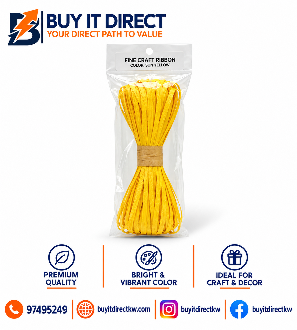 Crafting Rope Sun Yellow