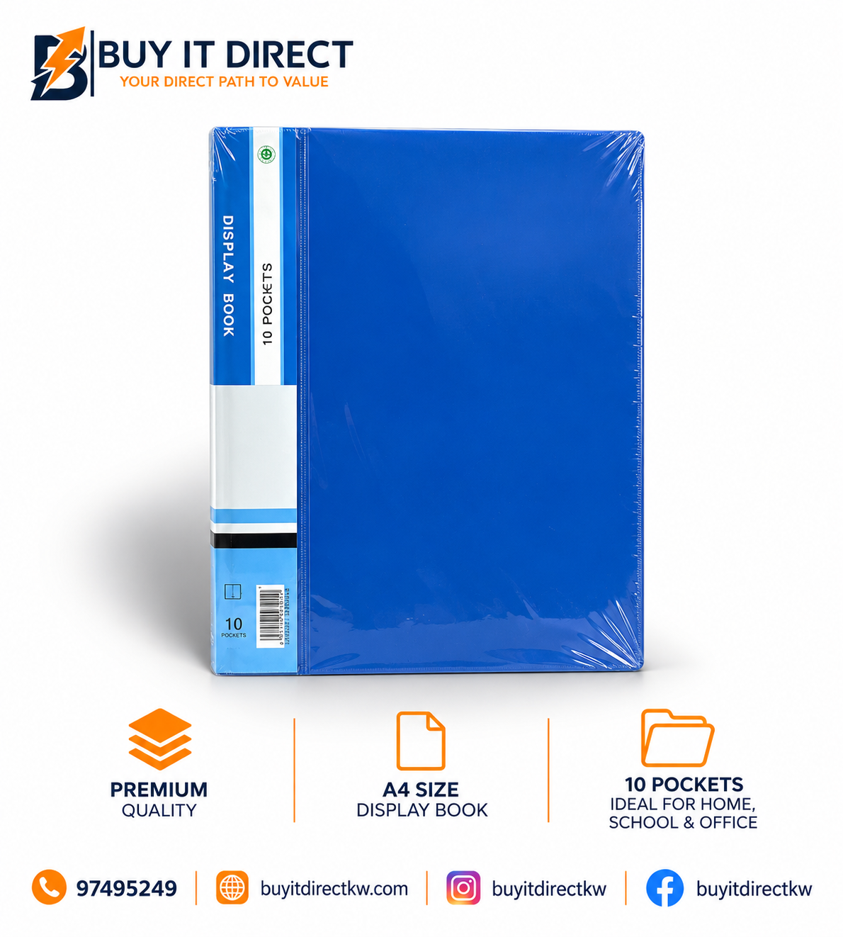 Display Book A4 10 Pockets