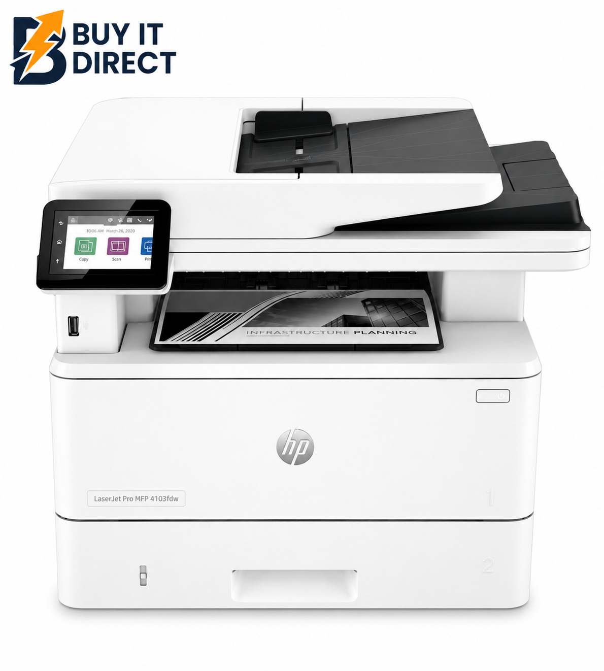 HP LaserJet Pro MFP 4103dw – 40ppm / 1200dpi / A4 / USB / LAN / Wi-Fi / Mono Laser – Printer