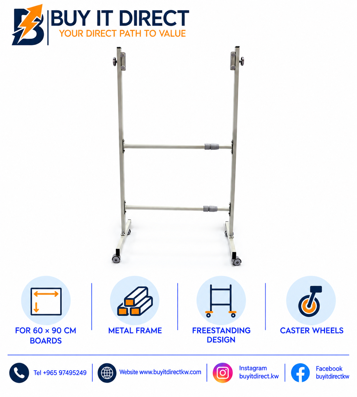 Whiteboard Stand 60 x 90 cm