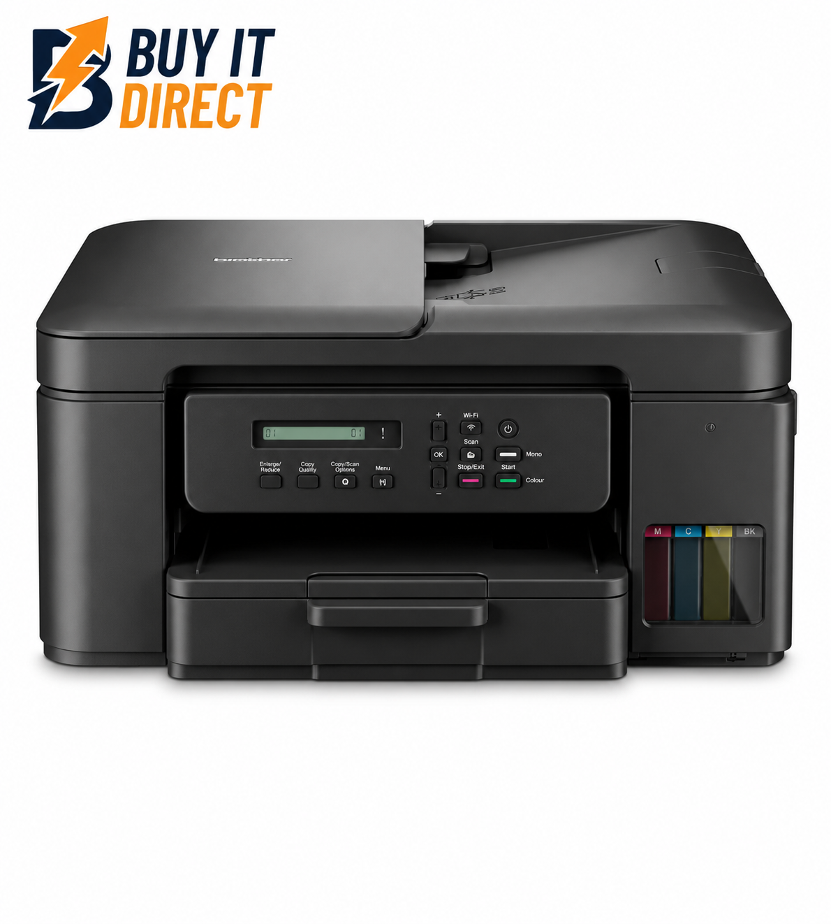 Brother Ink Tank DCP-T730DW AIO - 16ipm / 6000dpi / A4 / USB / Wi-Fi / Color Inkjet - Printer