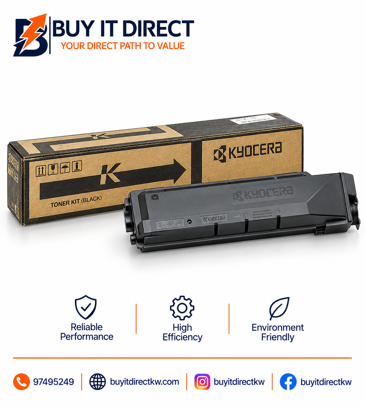 خرطوشة تونر أسود Kyocera TK8600K