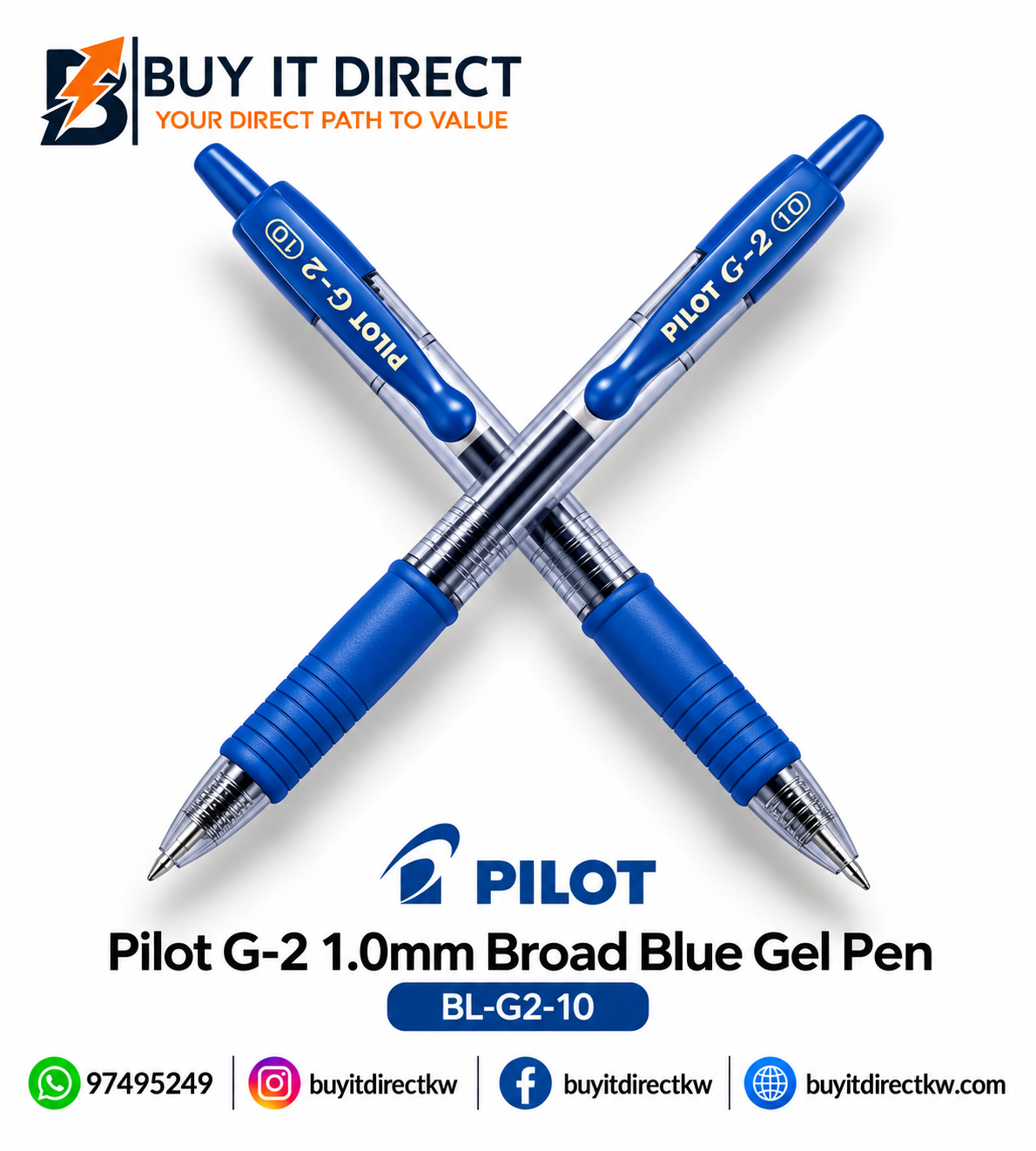 PILOT G-2 1.0 BLUE PEN