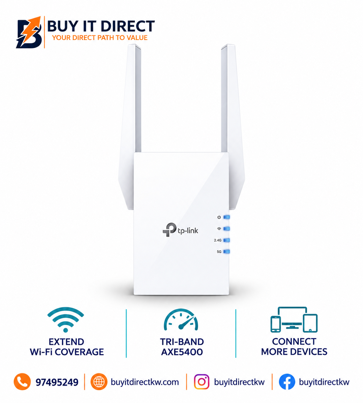 TP-Link RE605X AX1800 WiFi 6 Range Extender