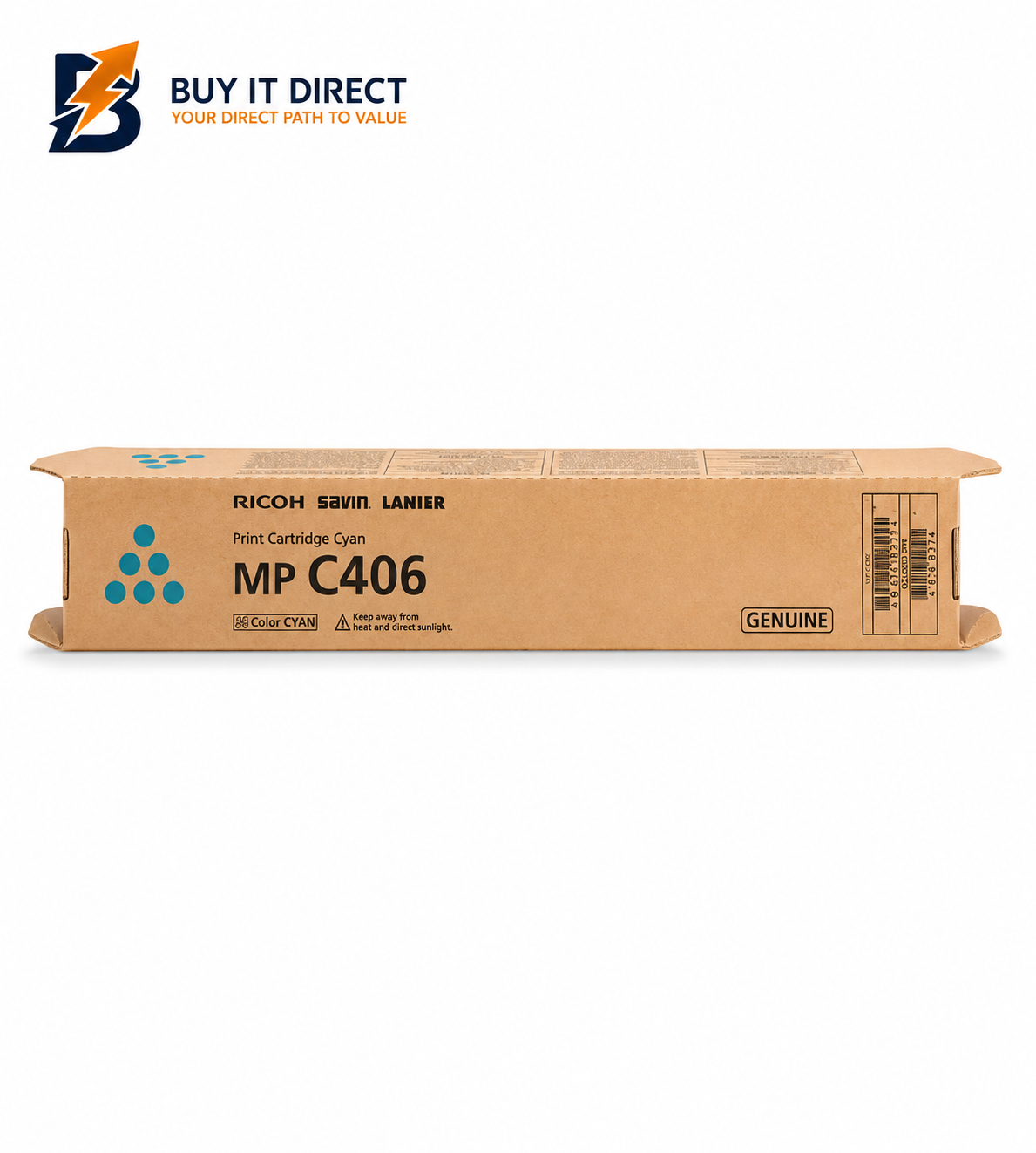 Ricoh MP C406 Cyan Laser Toner Cartridge