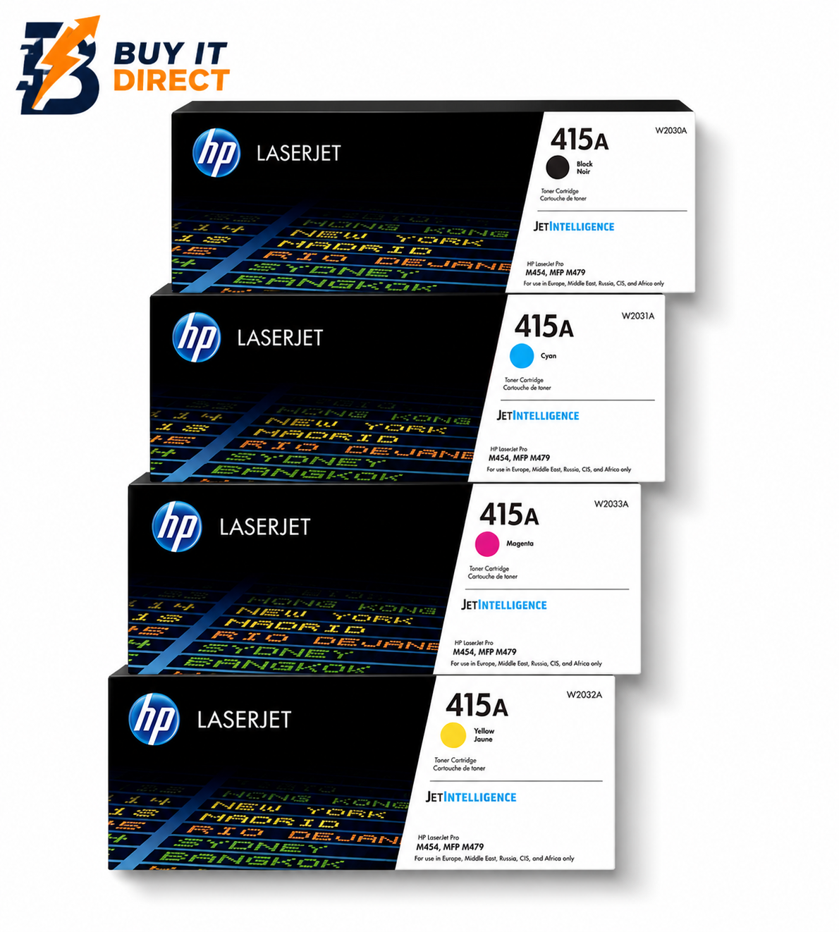 HP 415A LaserJet Toner Cartridge Full Set