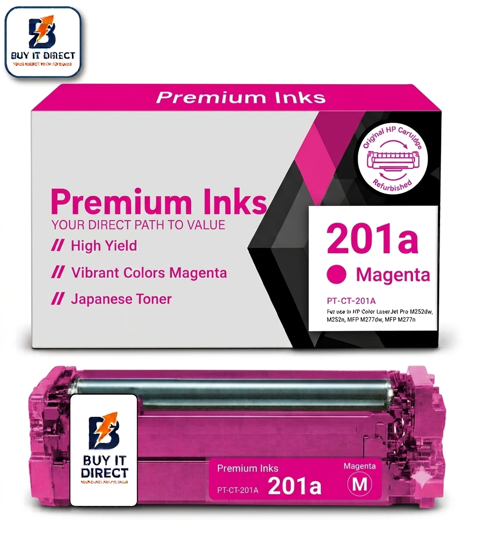 Premium 201A Magenta Compatible Toner Cartridge for HP Color LaserJet Printers